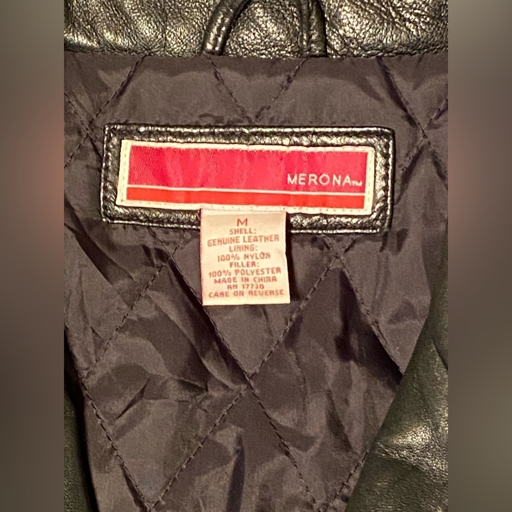 Merona Leather Jacket - Picture 4 of 13